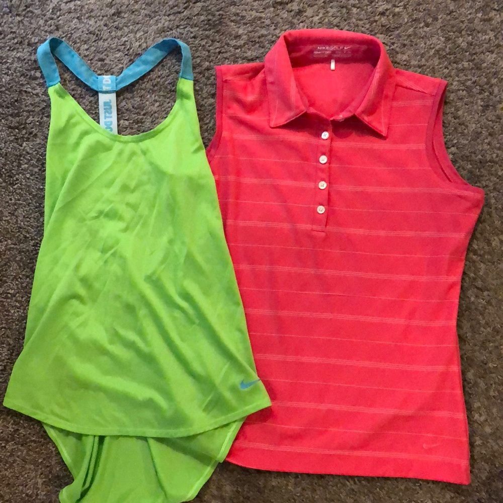 Nike Dri-Fit Small Bundle Racerback and sleeveless shirt